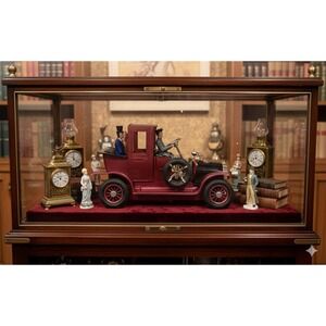 Vintage Packard Landaulet Die Cast Model 1912 Battery Operated Works Great 9x6x4